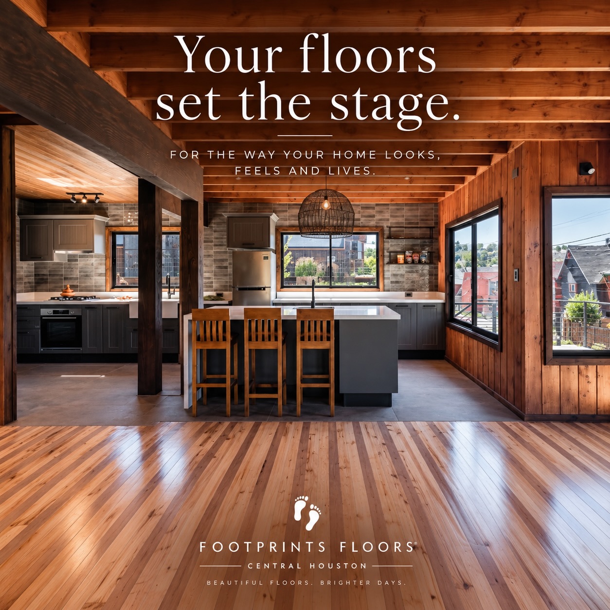 Bring natural beauty of hardwood back to life 👣
@footprintsfloorscentralhouston 
