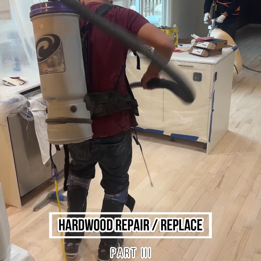 This is part 3 of our hardwood repair and refinish project in Herndon, VA. We&rsquo;re almost finished transforming these floors from old and worn into something truly shining, shimmering splendid!

Start your own project today: https://tinyurl.com/ftprntsflrsfrfx

