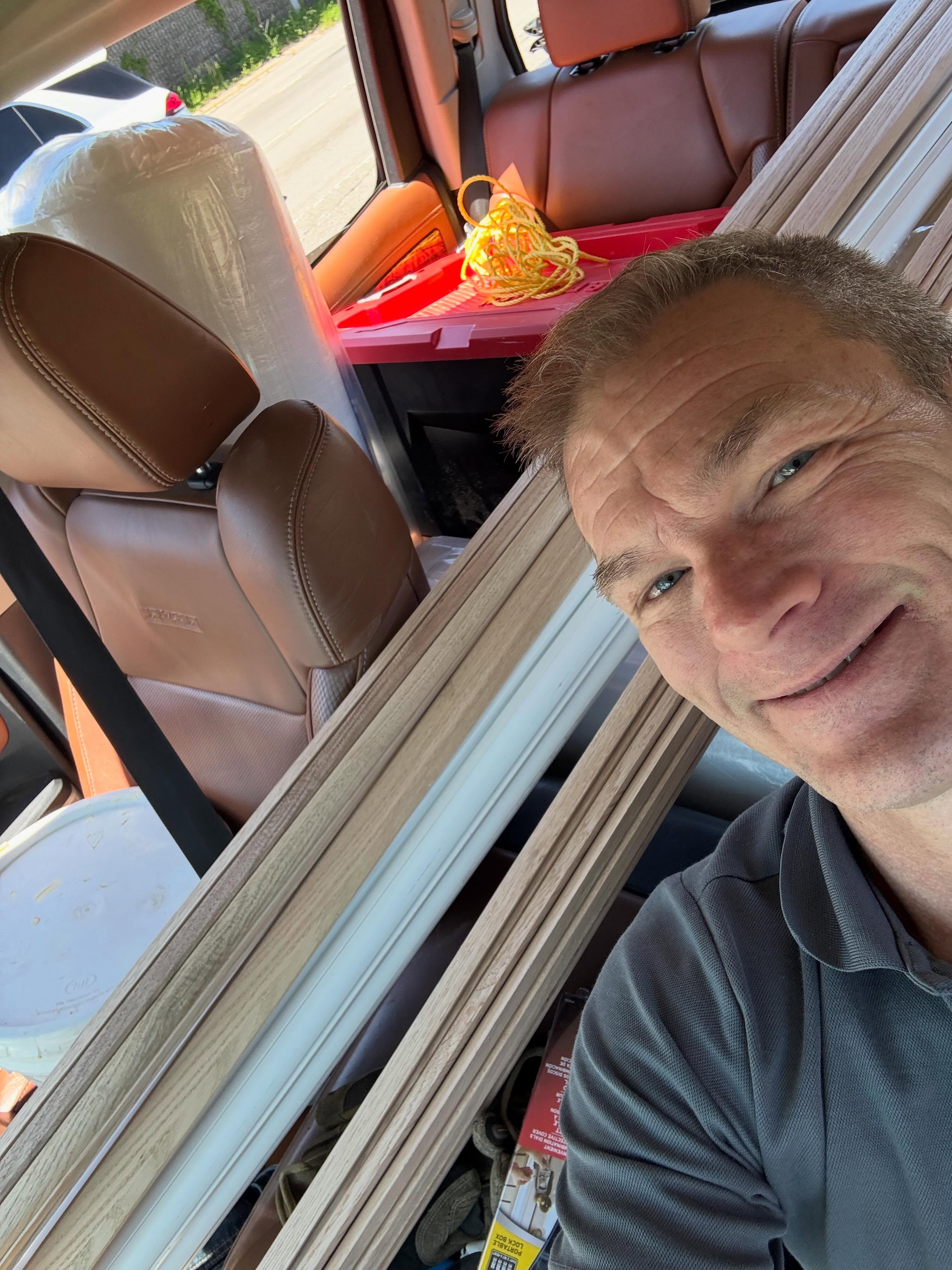 When the day goes a little sideways, sometimes the boss becomes the delivery guy hardwoodflooringspecialist hardwood  beforeandafter homeremodeling flooringinstallers FlooringContractors FlooringSolutions