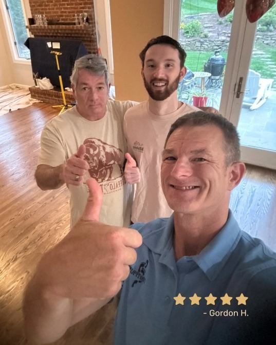 There&rsquo;s nothing like seeing dull, worn floors shine again!✨ Here's a closer look at when our team brought these hardwood floors back to life with precision, care, and craftmanship that speaks for itself.

If your floors need a refresh, let&rsquo;s make them look brand new. Book your consultation with us today: https://tinyurl.com/ftprntsflrsfrfx

