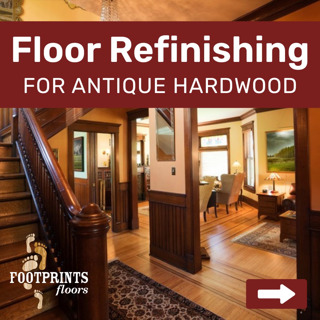 Do you live in an old home with original hardwood floors? Have you considered replacing them, but just can't let go of the history and character they add to your space? 

There's another option!

At Footprints Floors Grand Rapids / Lansing, we offer antique hardwood refinishing services for durable flooring materials, such as:

✅ Oak
✅ Maple
✅ Heart pine
✅ Other solid hardwoods

Keep in mind, some older floors may be too thin or damaged for restoration, especially if they've been refinished multiple times.

📞 Call 616-504-6030 to schedule your free consultation and find out if your antique floors qualify!

