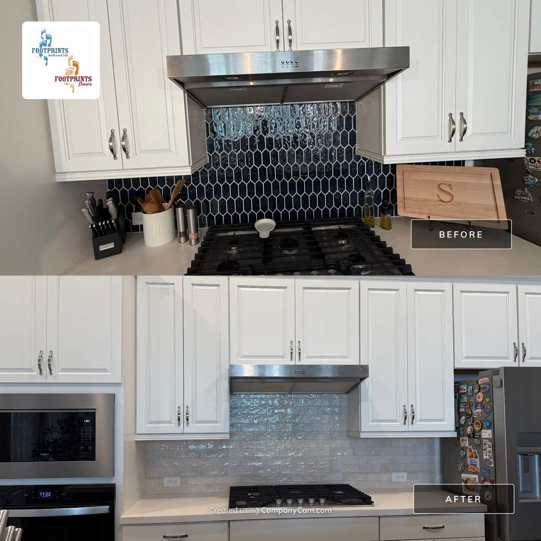 Transformation Tuesday! ✨ We had the pleasure of updating this kitchen in Richmond, Texas. Sometimes, all it takes is a fresh backsplash to give a space a whole new life. We moved from a statement-making dark hex to this crisp, bright subway tile, and the difference is night and day. It really helps the white cabinets and stainless appliances pop! 

Which style do you prefer: the bold color or the classic light tile? Let us know in the comments! 



Call us at 346-275-2749 to schedule a FREE in home estimate.  We do all things flooring and tile as well as full bathroom remodels.
