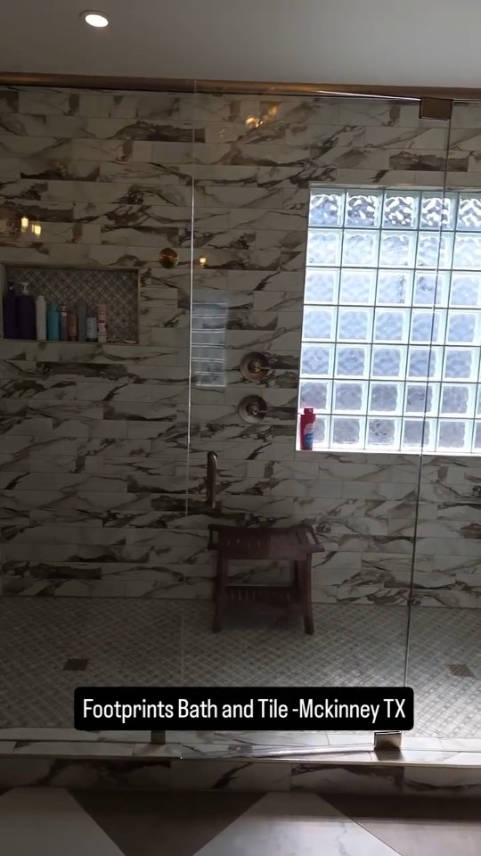 What a transformation! 
Removed tub, and installed double walk in shower, new vanities, mirrors, and lights.  Finished off with a new coat of paint.

2 year labor warranty 
Lifetime limited waterproofing from @schlutersystemsna


