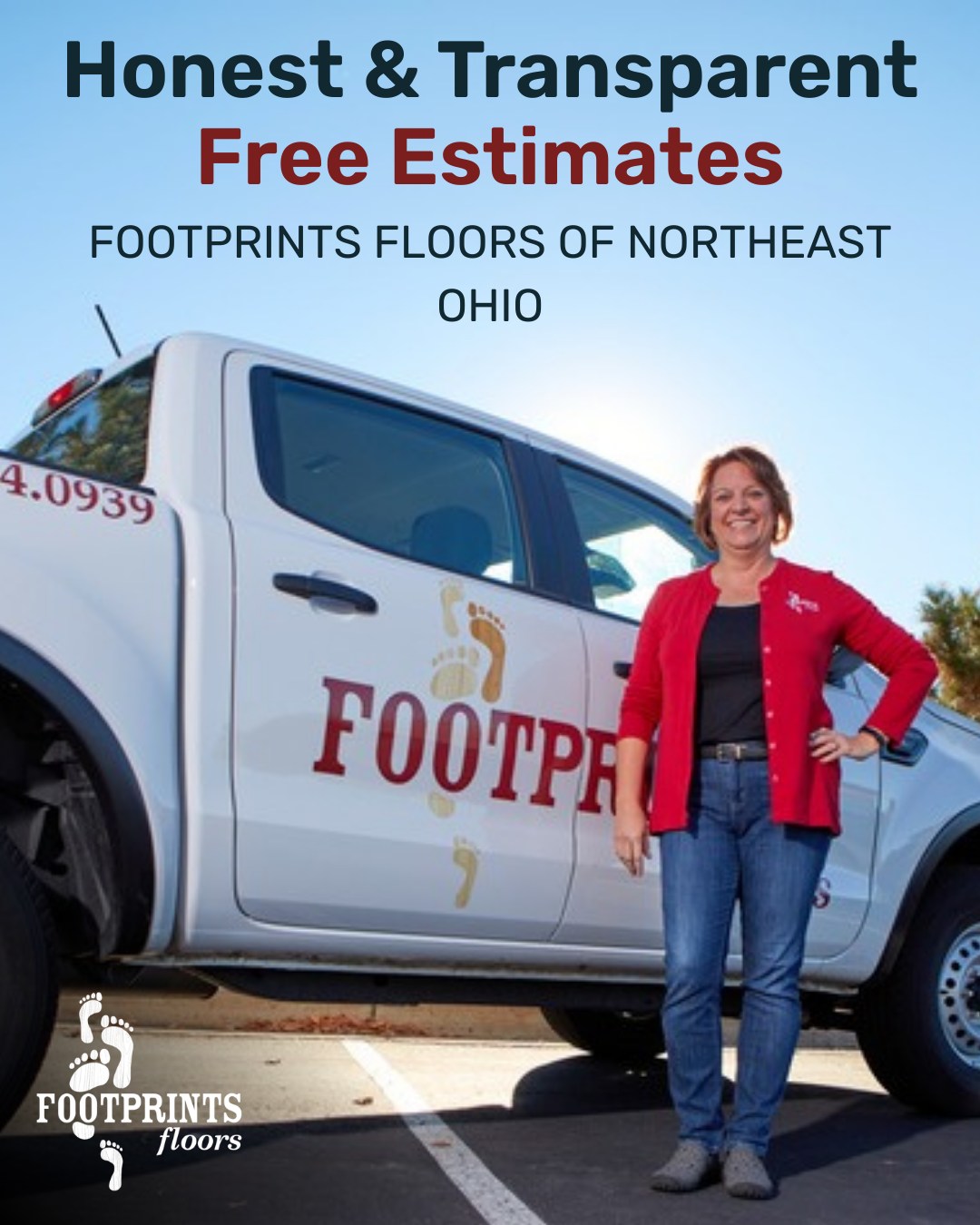 Flooring projects are a big investment, which is why you deserve to know exactly how your cost is calculated. 

At Footprints Floors of Northeast Ohio, we use these general guidelines for our flooring estimates:

✅ The material you select
✅ The complexity of installation
✅ The condition of your subfloor
✅ Prep work and labor requirements
✅ The total square footage of the space

Every project is unique, however, and additional factors may affect your final cost. We provide clear estimates that account for every detail, so you'll always know what you're paying for and why. 

Footprints is committed to honest service, clear communication, and making sure you feel confident before any work begins. That's what makes us a step above the rest. 👣

Schedule your free estimate today!

