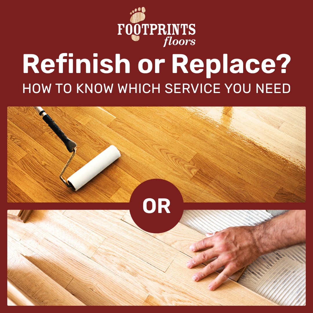 If your floors are dull or damaged, it might be time for a refinish or replacement. Use this guide to decide which is right for you. 👇

🔄 Refinish if:
- You love the current look of your floors
- There's minimal damage, like scratches or fading
- You want a fresh feel without the cost of a full reno

🛠️ Replace if:
- You're ready for a new style
- Your floors have been refinished multiple times
- There's serious damage like warping or deep cracks

Visit https://footprintsfloors.com/ogden-davis-county?location=northern-utah to book your floor refinishing or replacement service today!

