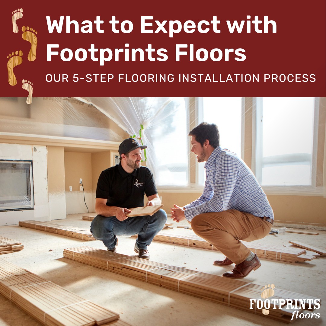 Wondering what it's like to work with Footprints Floors Northern Utah?

👣 Step 1: Schedule your free, in-home consultation and estimate
👣 Step 2: Choose and purchase flooring material from your preferred supplier
👣 Step 3: Our team handles the prep, installation, and cleanup
👣 Step 4: Review our work with us during a final walkthrough
👣 Step 5: Get ongoing support and guidance from our local team

Ready for a better flooring experience?
👉Call us at 801-760-7572 or visit https://footprintsfloors.com/ogden-davis-county?location=northern-utah to schedule your free estimate!

