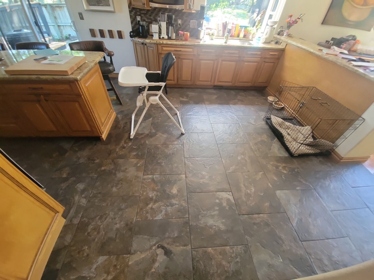 🎃 A Spooky-Good October Transformation! 🍂
This floor is giving the space a whole new feeling! The warm, natural wood tones instantly make the kitchen feel cozier, brighter, and more inviting&mdash;the perfect backdrop for those crisp October days.

From dated to spookily stunning 👻✨ &mdash; this transformation proves that the right flooring can completely warm up a room and bring everything together.