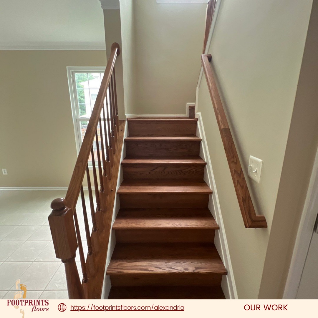 Sometimes, it&rsquo;s the subtle changes that make the biggest impact. ✨

Check out this before-and-after of our stair tread and handrail installation &mdash; where outdated plank treads were replaced with solid wood and finished in a refined, elegant stain. The result? A staircase with improved function, better durability, and a cohesive look that elevates the entire space.

