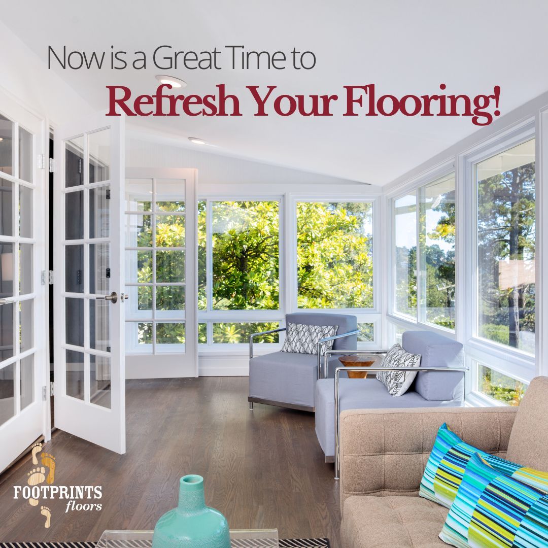 Don't wait until the busy days of fall and winter to refresh your flooring. Are you considering refinishing your wood floors? Now's the time! Thinking about tearing out old carpet or tile and replacing it with LVP? Now's the time! 
Home remodeling projects can throw you off your day-to-day schedule, so why not choose the more laid-back summer days to tackle that project? Footprints Floors Roseville / Folsom is here for you when you're ready! 
