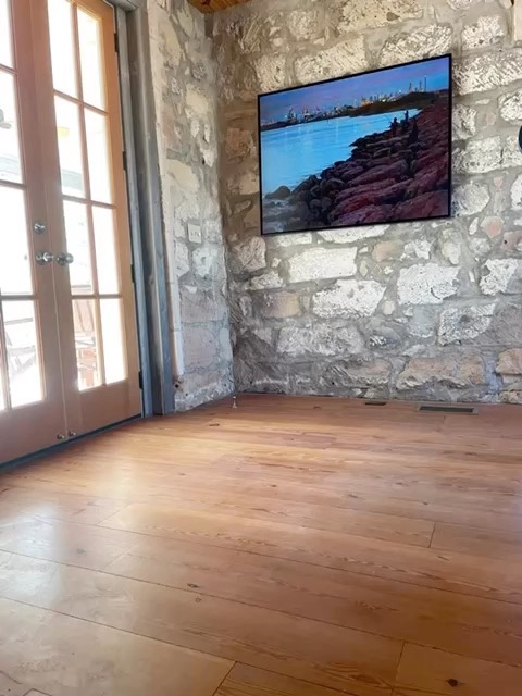 We had the privilege to work on this historic home in Stonewall Tx. We sanded and applied a 3 coat water finish. We were able to bring this floor back to life. Give us a call today for your free estimate (210)940-3008 