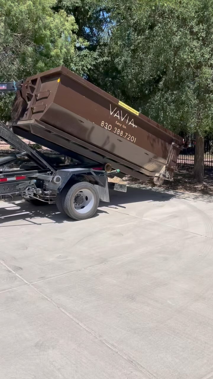 ever wonder how they deliver and unload the dumpster to a work site? Call us today for your free flooring estimate (210)940-3008 