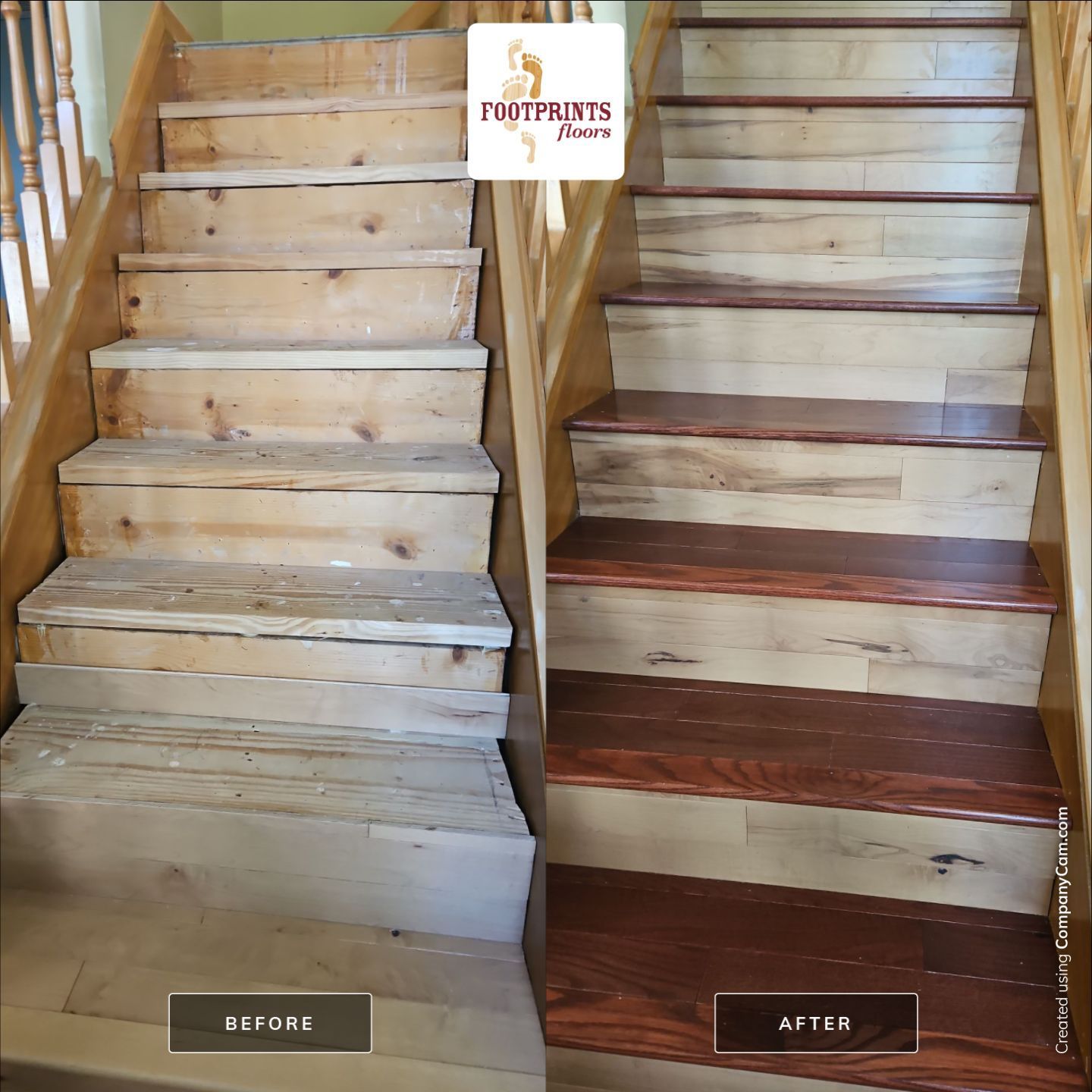 How about a custom staircase and landing? We can do it all!