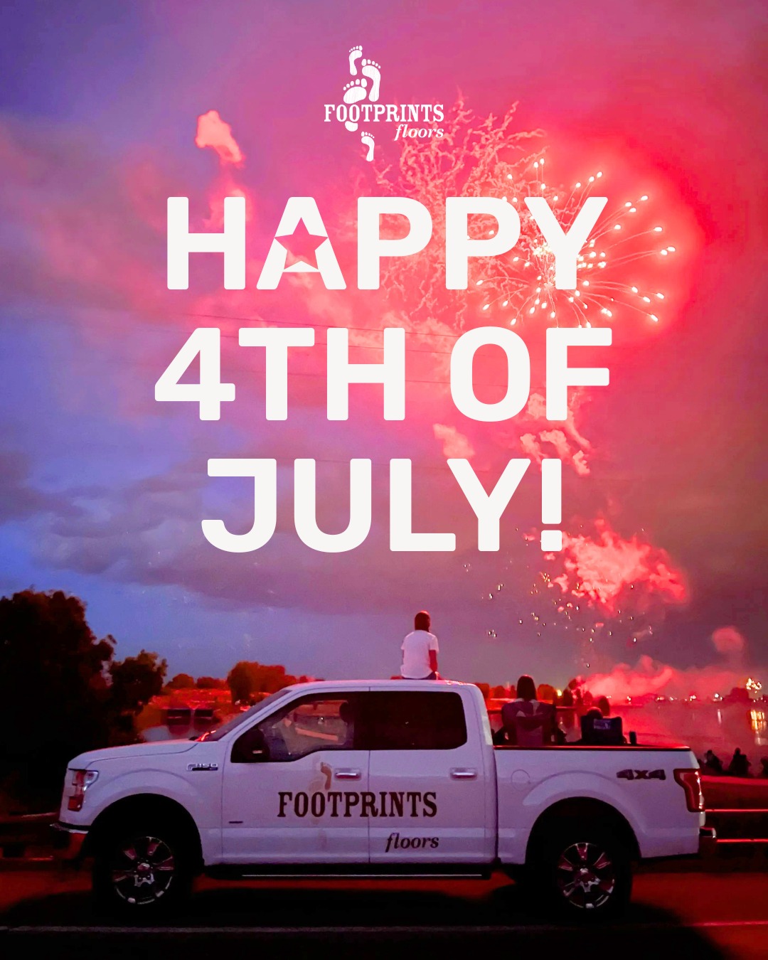 Happy Fourth of July from Footprints Floors of Southwest Florida!

Whether you're hosting family, firing up the grill, or simply enjoying a long weekend at home, we hope you have a great holiday. We're grateful to help homeowners create spaces where these moments happen every day.

Enjoy the celebration! 🇺🇸

