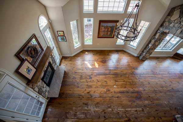 Castle Rock Hardwood Floor Project - Before and After