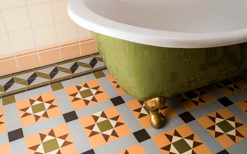 Colorful tiles are a great way to add texture to your home.