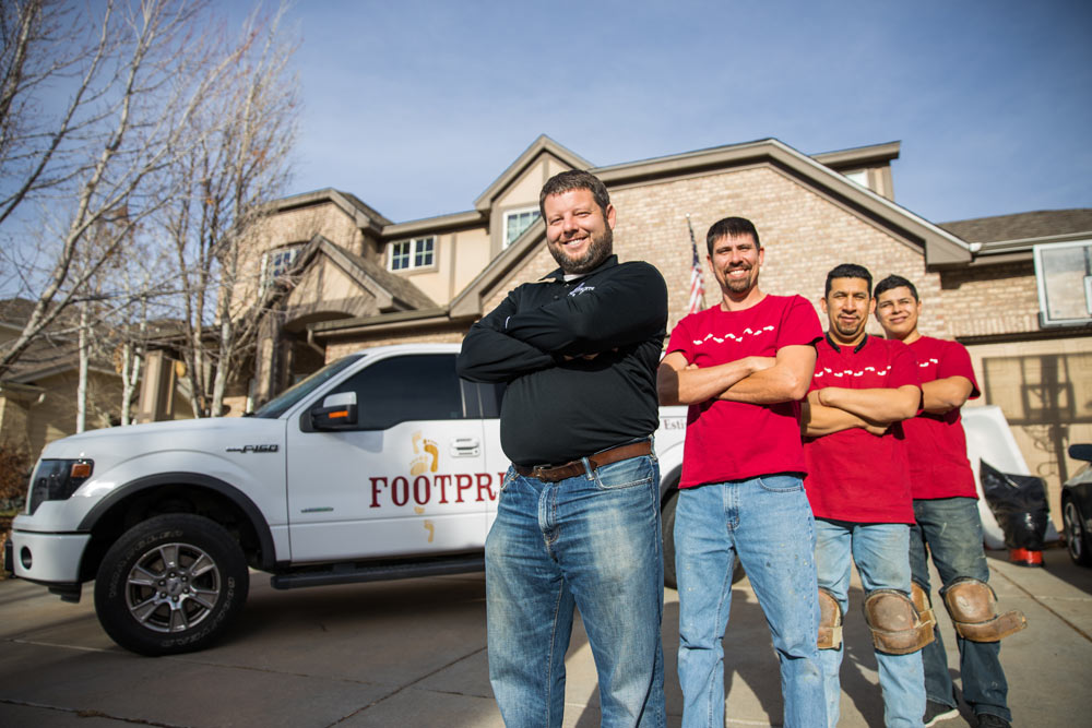 Bryan Park and other Footprints Floors owners/employees - discover the benefits of starting a flooring business through our franchise system.