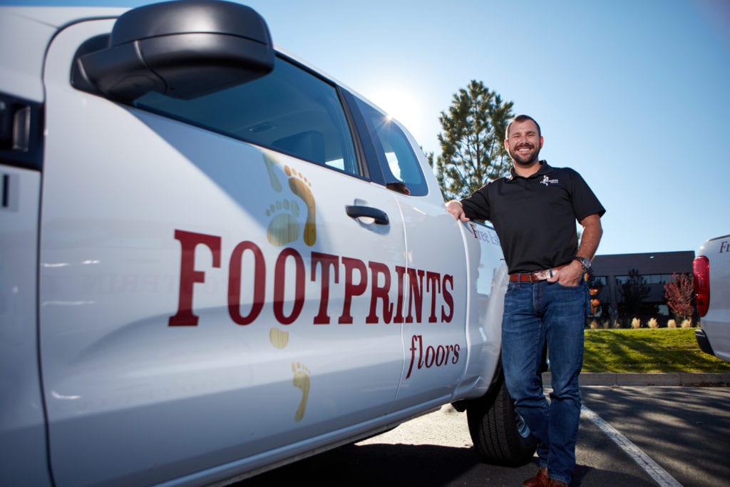 An image of a Footprints Floors (a flooring company for sale) owner.