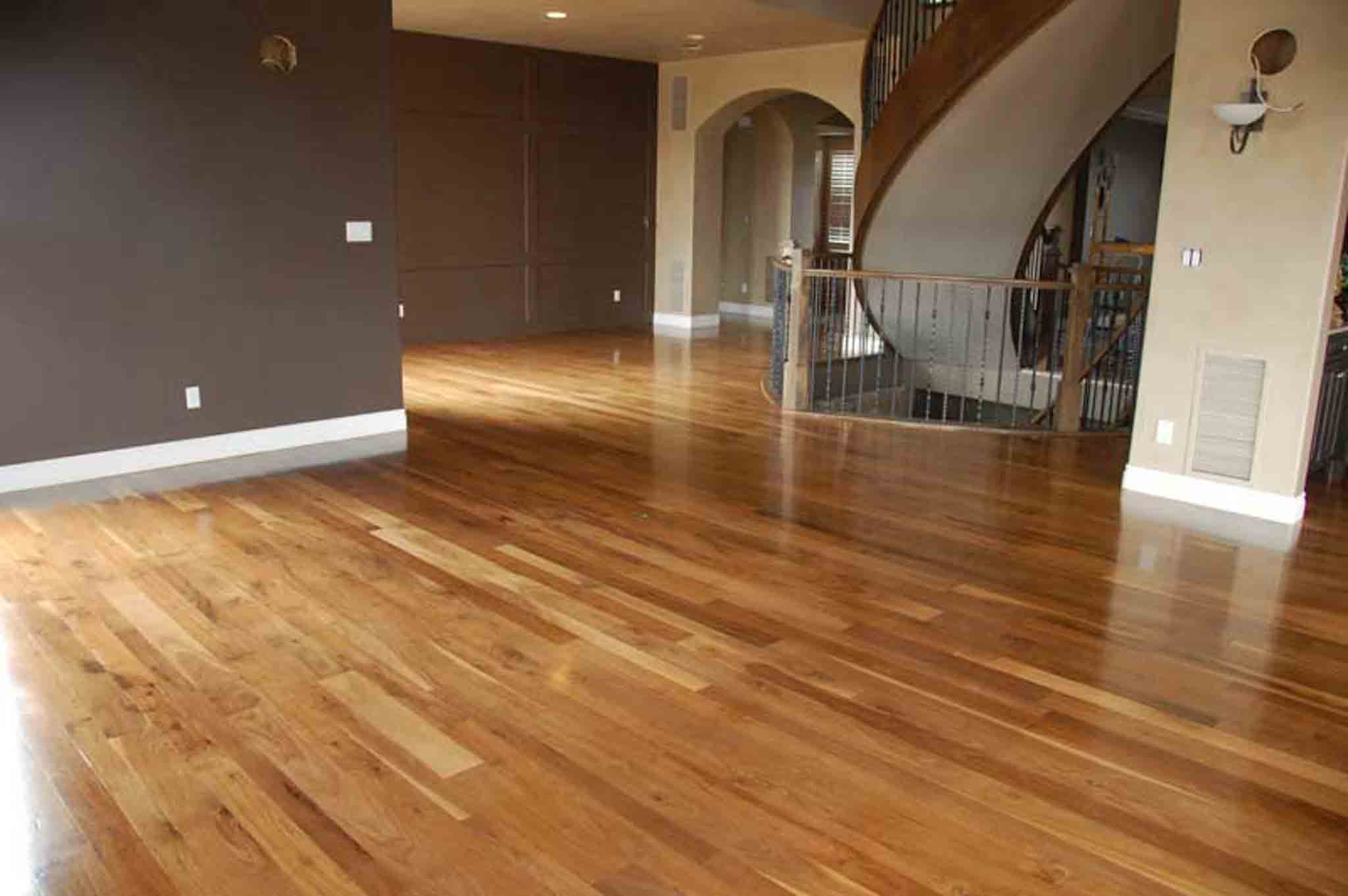 Recently installed wood floor by Footprints Floors South Sacramento.