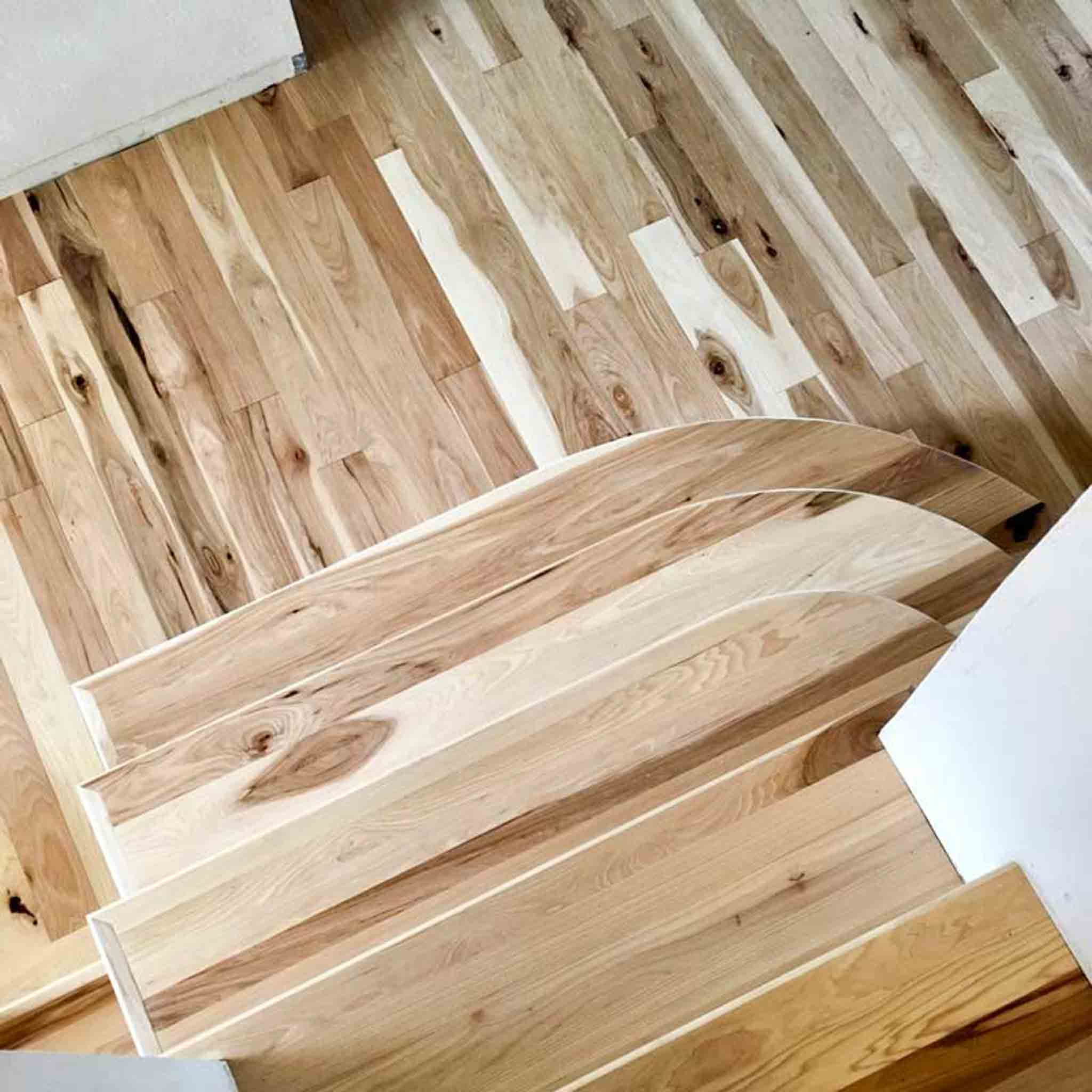 Wood flooring with dark and light patterns, done by Footprints Floors South Sacramento.