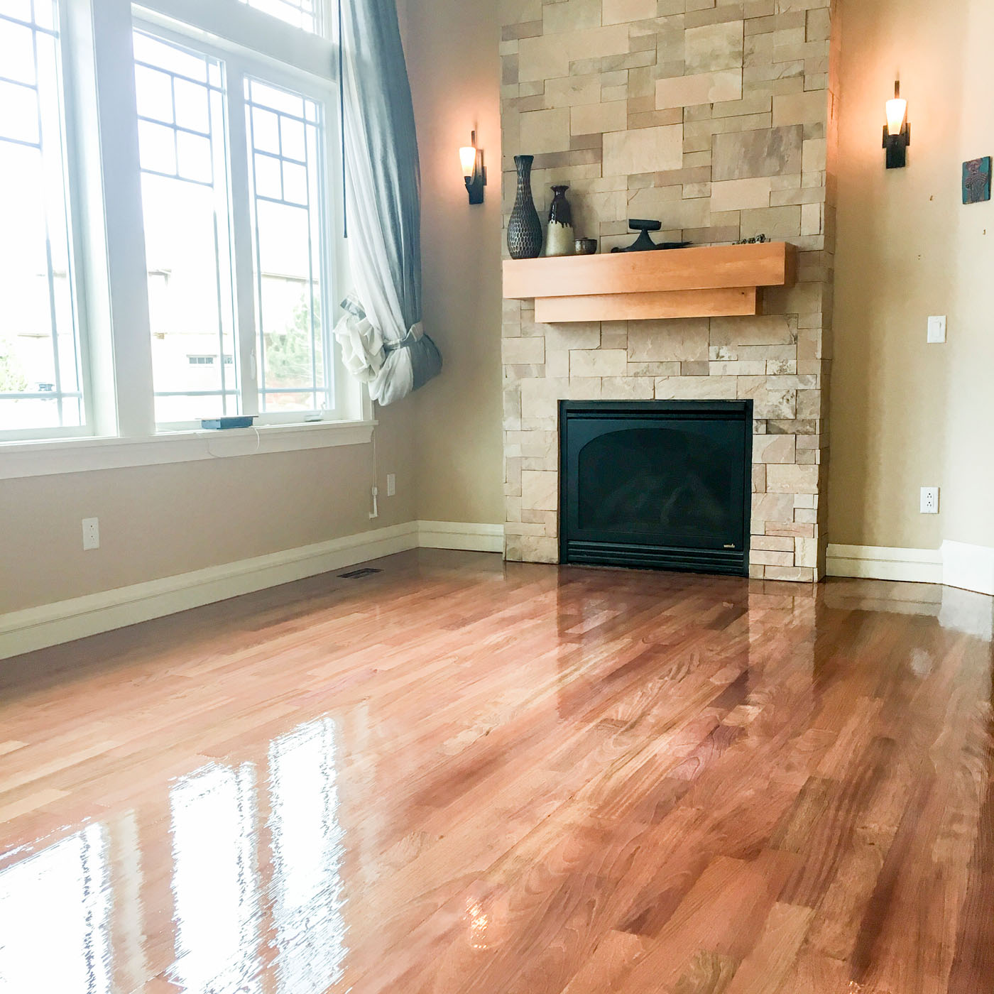 A beautiful residential flooring projected completed by a Footprints Floors team.
