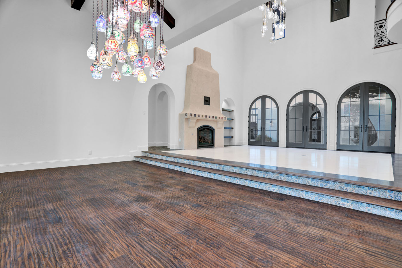 An image of a floor refinishing project completed by the Footprints Floors team in Woodstock, GA.