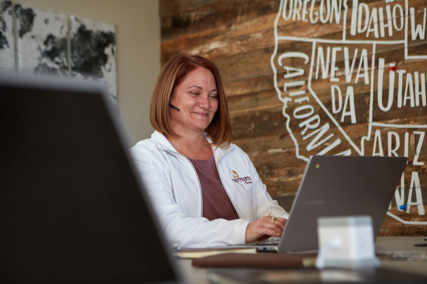 An image of a Footprints Floors customer service representative.